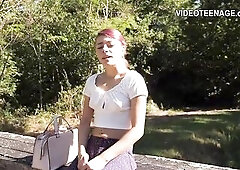 cute eighteen years old hotty 1st porno casting