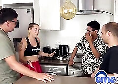 EmePictures - Lewd neighbour doesn’t have food at home and goes to her neighbors