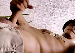 I got all aroused on the balcony at home