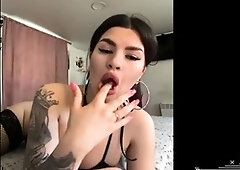 Perfect big booty ass stocking babe vibrator ridin