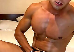 Jerk off in Mesh Underwear