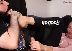 Cute Teen 18+ Girl Enjoys Foot Fetish