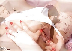 Lesbea Mia Trejsi cunt eating with large titties obese lesbo teen Czech