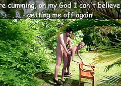 Rita gives in to her spouse and brings a stranger home. That Babe bangs him in the backyard whilst her spouse watches. Later that babe realizes that t