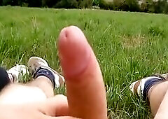 Helping hand outdoors