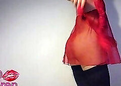 Tall Turkish CD Ceren Dancing and Cum