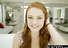 BLACKED RedHead Teen Farrah Flower Enjoys Interracial Sex