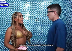 Latina Milf Fucks Nerdy Boy in Interracial Sex in Public! Carla Morelli & Pip...