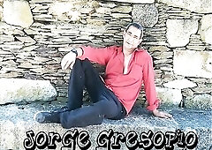 Gresopio in worship feet a stranger outdoor.