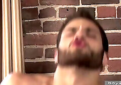 Stretched open by his best friend's cock