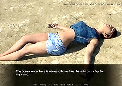 Cartoon erotic adventure in a secluded paradise with sexy girls