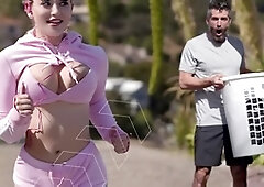 Deepthroat, security camera, pov blowjob