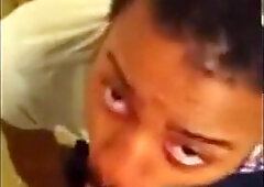 Crazy Black Dred Inhales White Sandy-Haired Lollipop