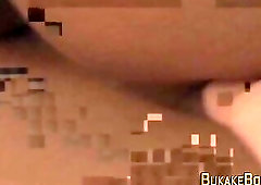 Asian twink sucks hard throbbing dick