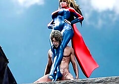 Supergirl Squeezes a Beggar's Dick