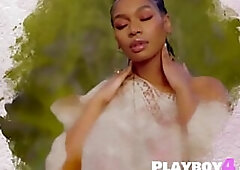 Large butt black playgirl Nyla nude worthy body after hawt striptease