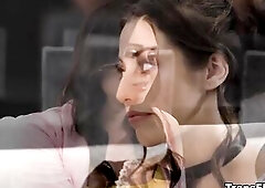 Ember calms down and apologizes to Spencer. Thats when Spencer gives a decision to become flirty, encouraging Ember to have a little joy with HER! Tha