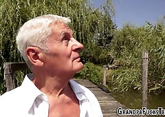 Flat chested 19yo slut gets fucked