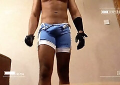 Muscular hunk Reece From Brum gets worshipped for his big cock and strong physique