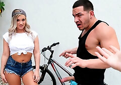 Threesome With Hot Bike Thief