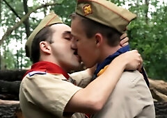 We got caught by our scout Master