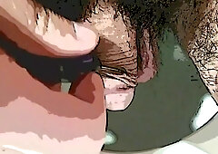 Cartooned myself plucking hairs from my flaccid cock