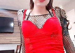 Solo webcam tranny masturbation