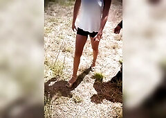 in the van, this babe prepares to meet the mechanic, serves him and chats with him. Whilst the car is being diagnosed, Sophie excites him and graduall