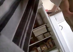 Str8 flashing in front of janitor