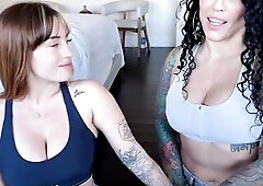 Therapist Convinces Lesbo Pair to Try Penis — MFF 3some - Doctor Screws The one and the other Vaginas (Bianca Bailee, HoneyBunnyBA, Zeus)