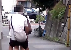 Innocent Japanese business ladies are sharked by a young pervert who exposes their panties on the streets.