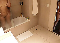 Spying On My Bestie And Her Boyfriend In The Shower