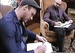 Teen Adam Snow blowjob his professor Noah White