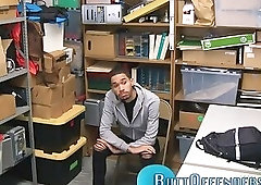 Teenage thief cum soaked