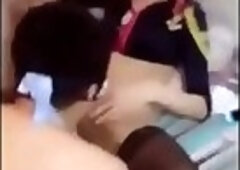 Asian Ladyboy prostitute with two boys hardcore fucking