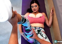 Jeni Noble - Big tits hairy pussy brunette mom in POV hardcore