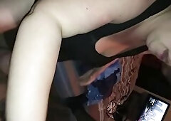 big beautiful woman Sucks On BBC Using Throat Sex Toy Then Swallows His Cum Load And Post Cum BJ Pov Blowjob Creampie