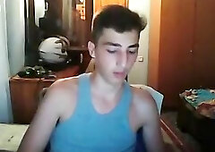 Greek Cute Boy With Big Cock Masturbation On Webcam