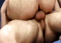 Bareback action and hot nudity for two naked lads on fire