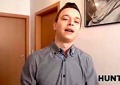 HUNT4K. Girl with big boobs gets fucked by a hunter dressed as Santa