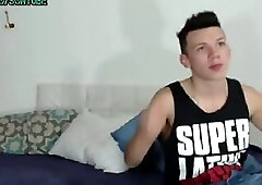 Threesome guy latinos huge cocks 69 blowjob lick ass and jerking