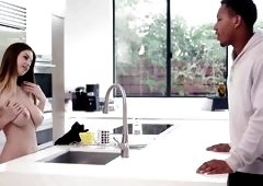 Sucking Black Cock In The Kitchen