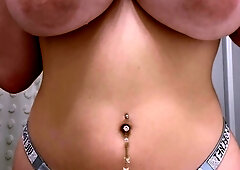 Big boobs milf masturbates with her dildo