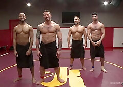 Dirk Caber Struggling - hot gay group porn