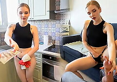 My Sweet Housekeeper Knows how to get a Raise by Spreading Her Legs /