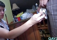 Masseur loses fucking control