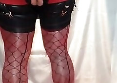 The slutty sissy show with her toys