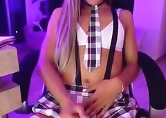 Kim hot outfit edging cum