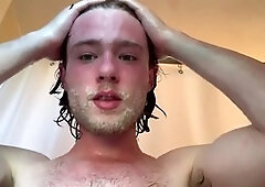Gay shower, soap, raw