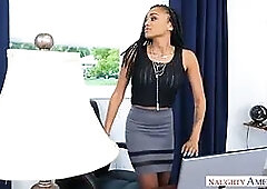 Guy with gigantic pecker gets caught whacking off in the office